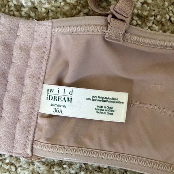 Rene Rofe Lace Trimmed Bra in Mauve - Picture 2 of 3